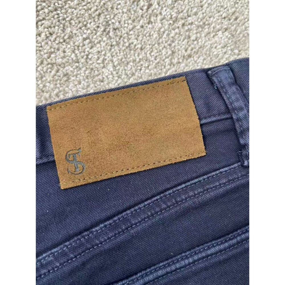 NWT Todd Snyder SLIM FIT 5-POCKET CHINO Denim Jeans Navy Blue Mens 34x34 - Picture 9 of 13